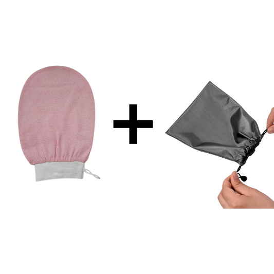 Travel Pouch + Exfoliating Scrub